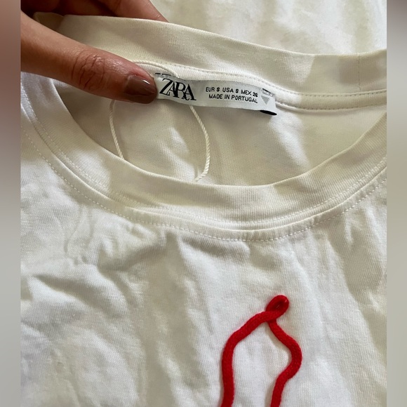 Zara Graphic Paris Eiffel Tower cotton Shirt - Picture 3 of 3